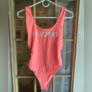 Aerie Go Coconuts low back One-Piece sz M